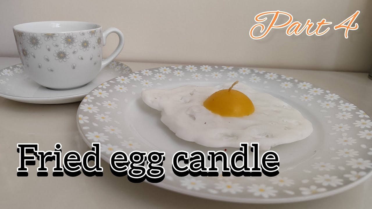 Make fried egg candles using egg trays!