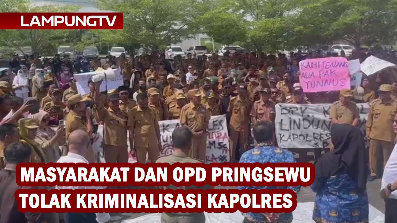 Masyarakat dan OPD Pringsewu Tolak Kriminalisasi Kapolres