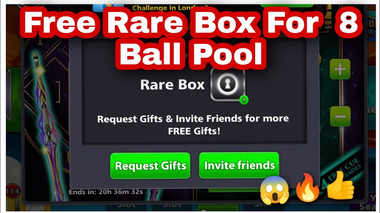 Free Rare Box For  8 Ball Pool all gamer  😱🔥👍#8ballpool #freerarebox #freecoin