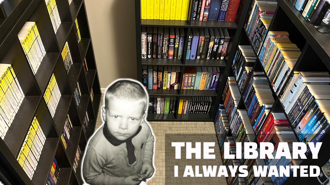 Downsizing and creating the library I always wanted #library #moving #shelves