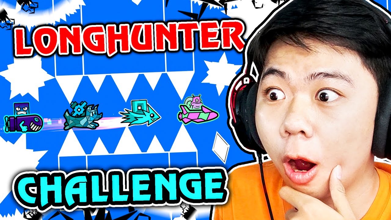 Thử Thách GEOMETRY DASH Cùng Fan NHƯNG NÓ LẠ LẮM! LongHunter Challenge #4