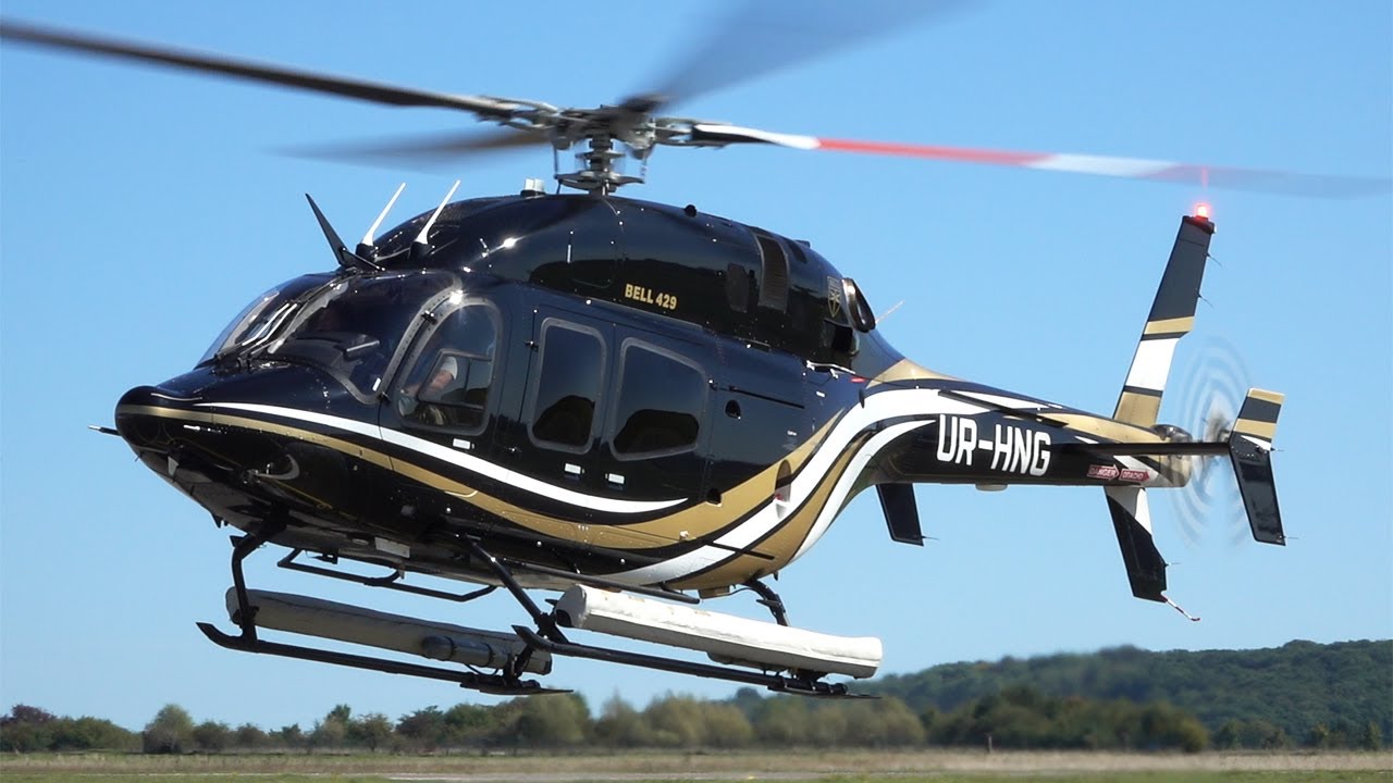 Stunning Bell 429 GlobalRanger helicopter landing at Nancy | #helicopter