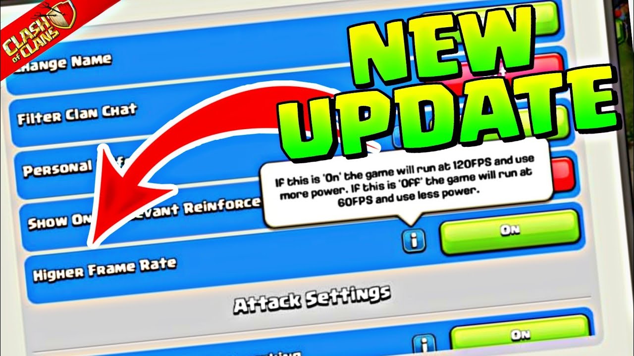 How to Play Clash of Clans in 120 FPS ? What is Higher Frame Rate in Clash of Clans -coc