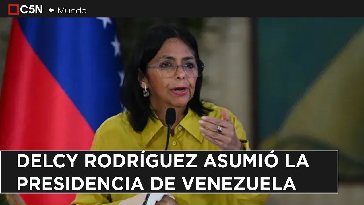 Nombraron a DELCY RODRÍGUEZ como PRESIDENTA de VENEZUELA