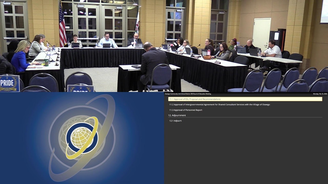 SD308 Board of Education Meeting (02/23/2026)