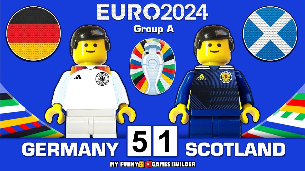 Germany vs Scotland 5-1 - All Goals & Highlights EURO 2024 ( Group A ) Lego Football