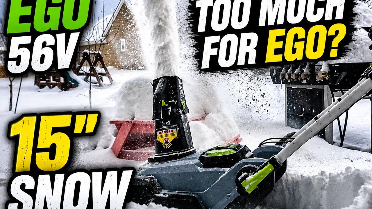 Ego 56V Snow Blower vs 15 Inches of Snow