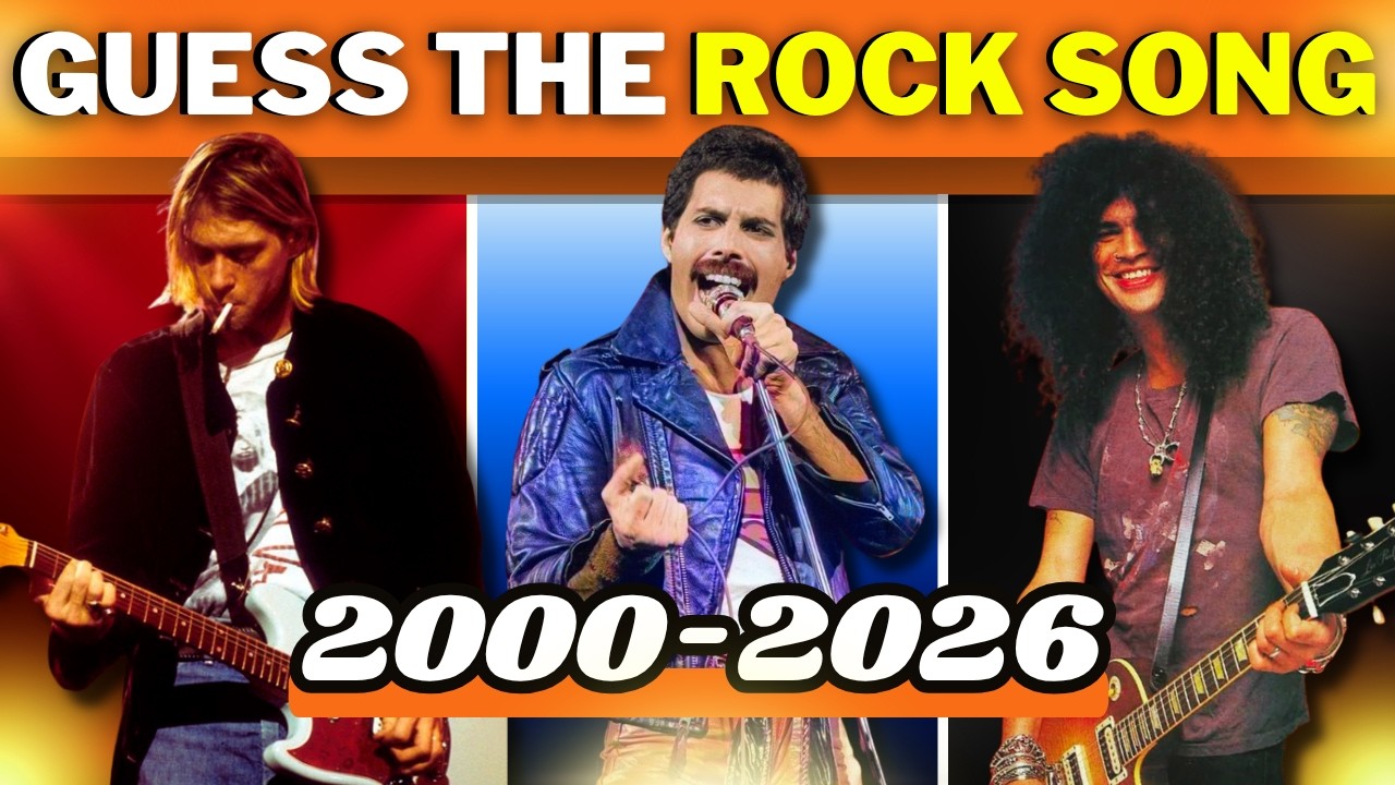Guess 50 ROCK SONGS! 5 Seconds 🎸 Easy to Impossible | Rock Song Quiz (2000-2026)