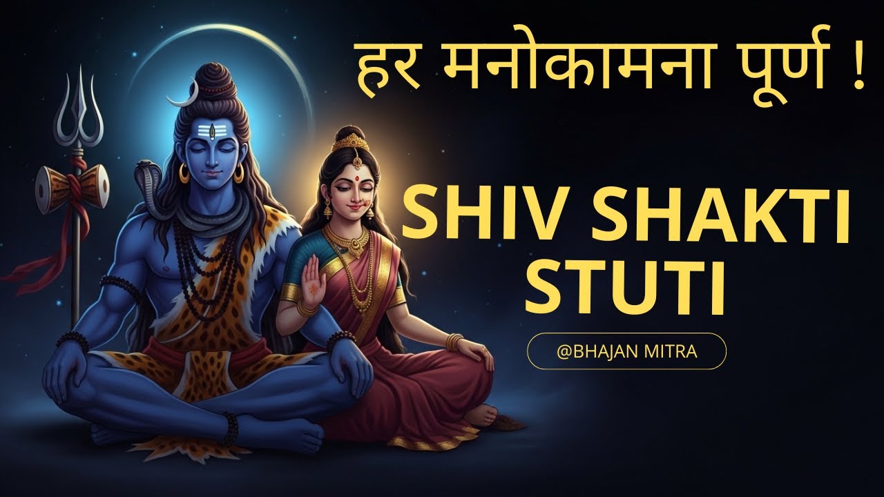 Shiv Shakti Stuti | मन शांत करें | Shiv Shakti Divine Stuti for Stress Relief & Blessings |