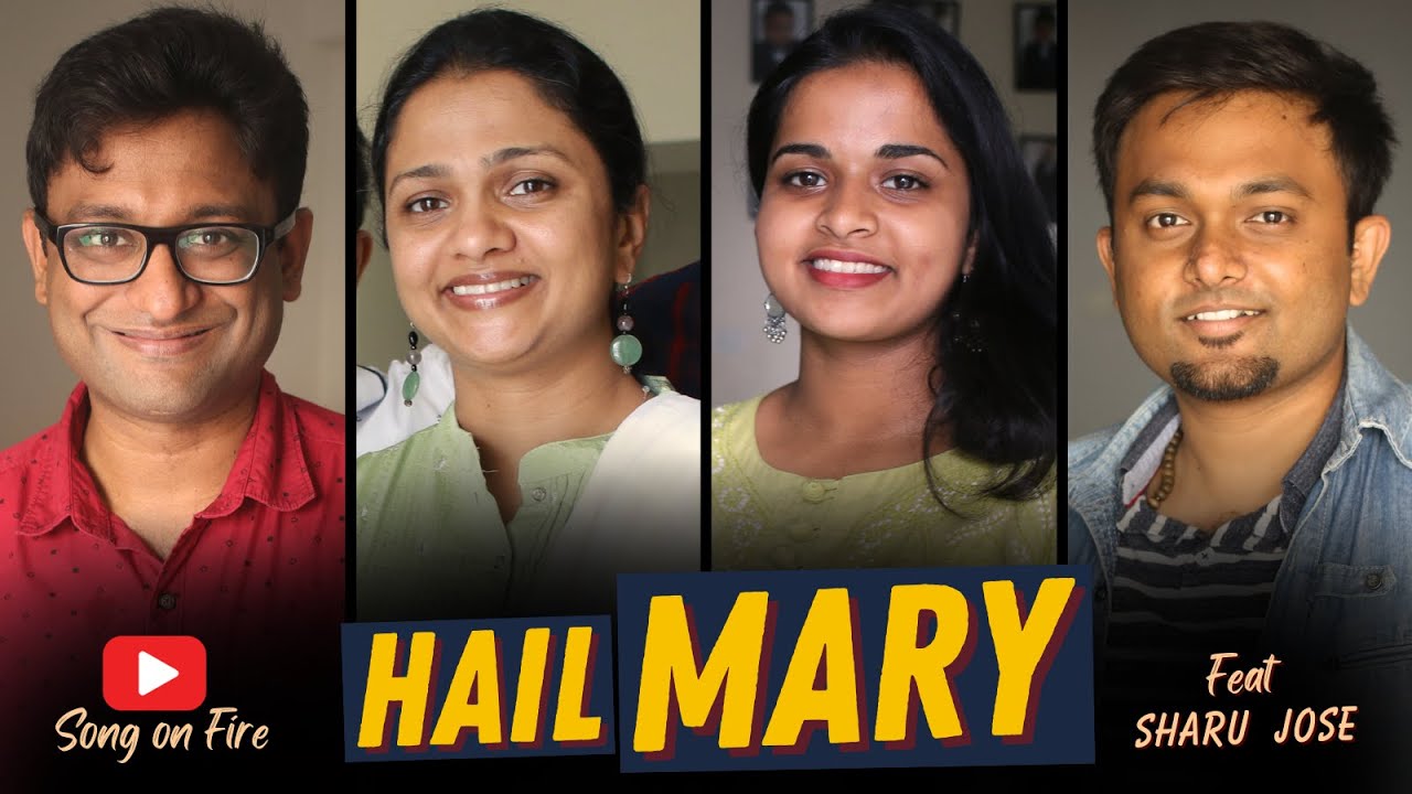 HAIL  MARY FULL of GRACE  in English ( INDIAN Version) || Sharu Jose