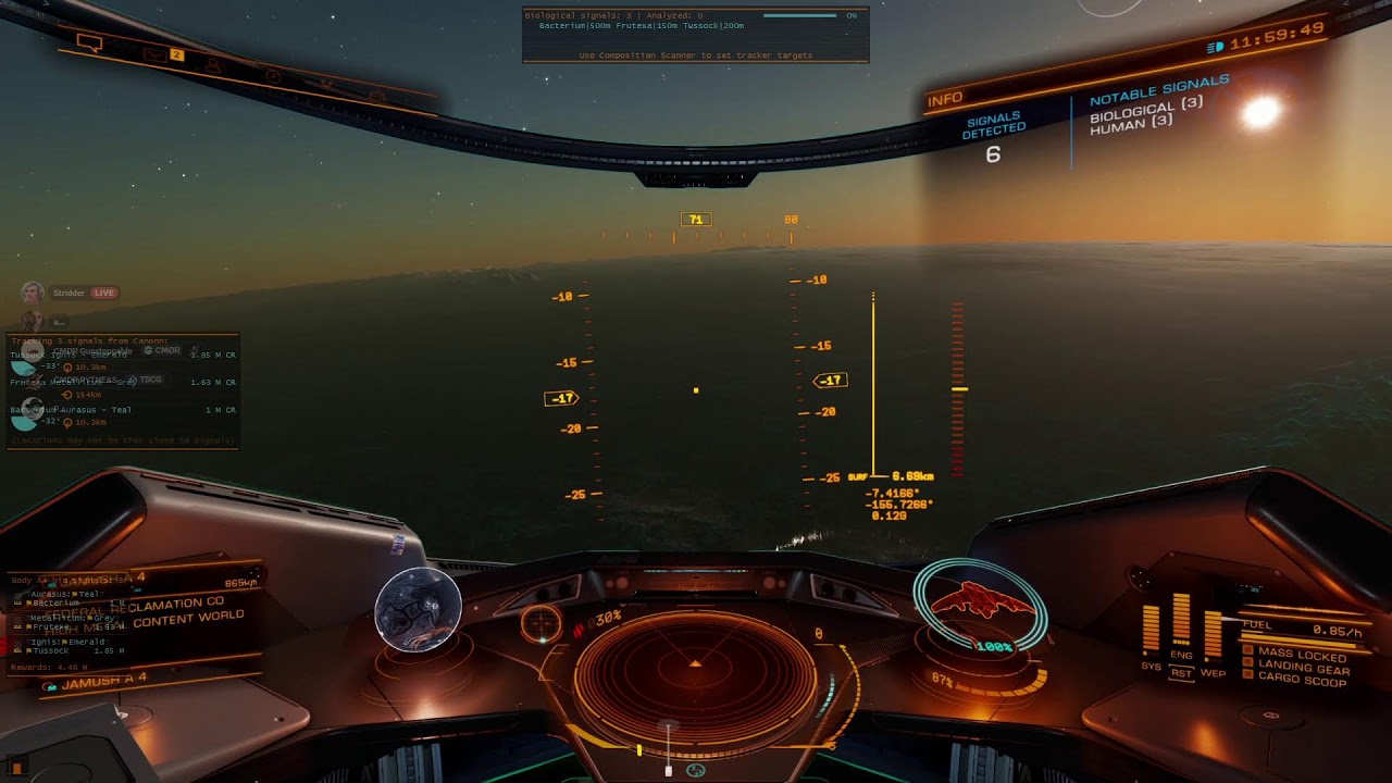 Elite Dangerous live Exploration