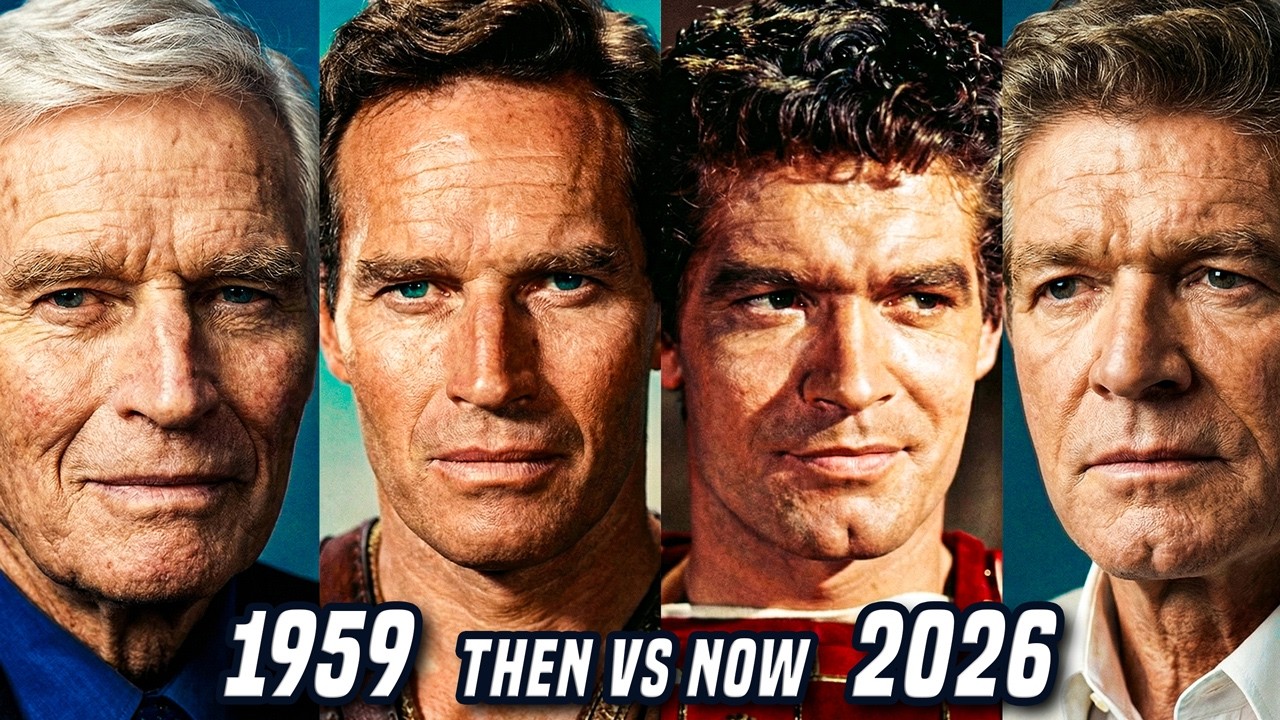 Ben-Hur (1959) 🏛️ Charlton Heston, Stephen Boyd & Cast 🐎 Then vs Now 2026 ✨
