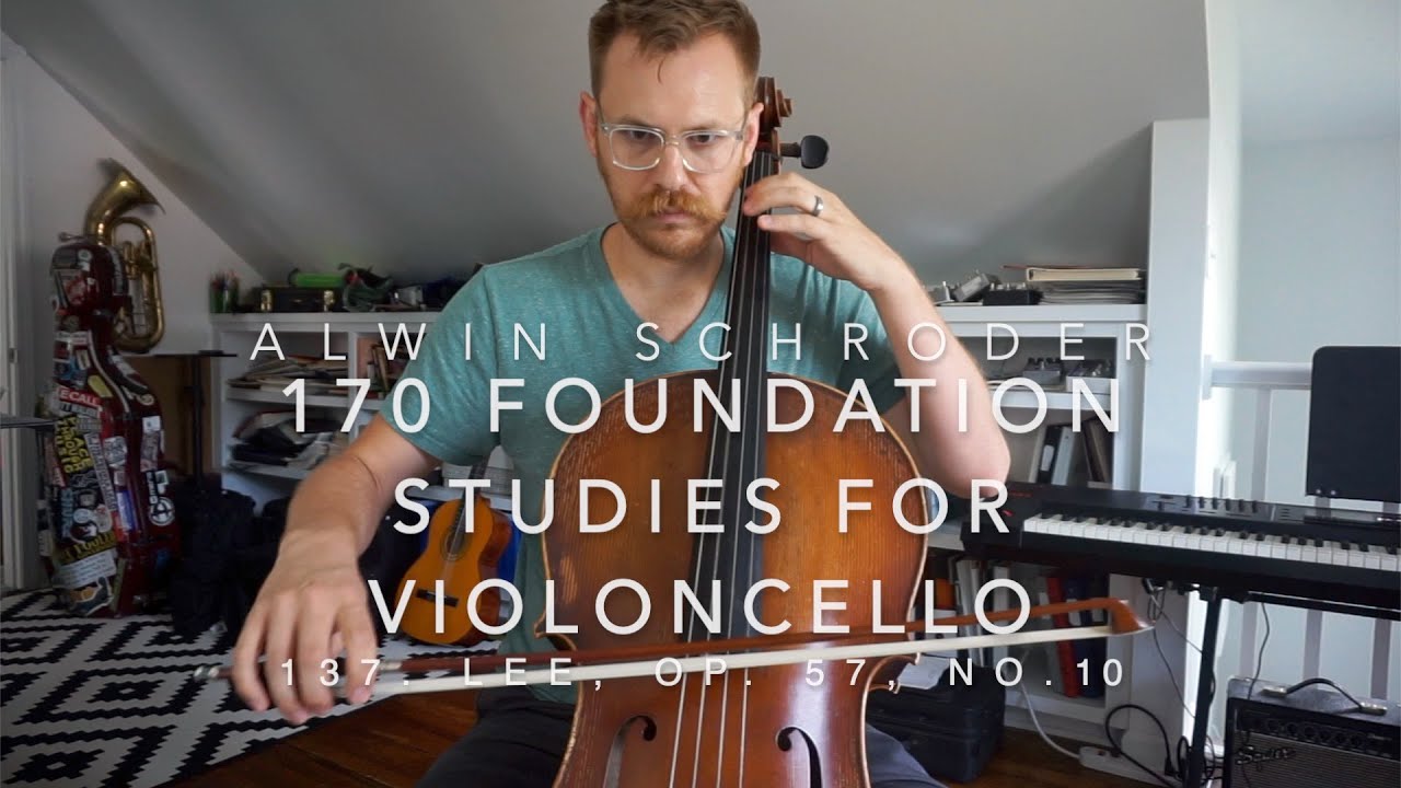 No. 137 - Alwin Schroeder - 170 Foundation Studies for Violoncello - Lee Op. 57, no. 10