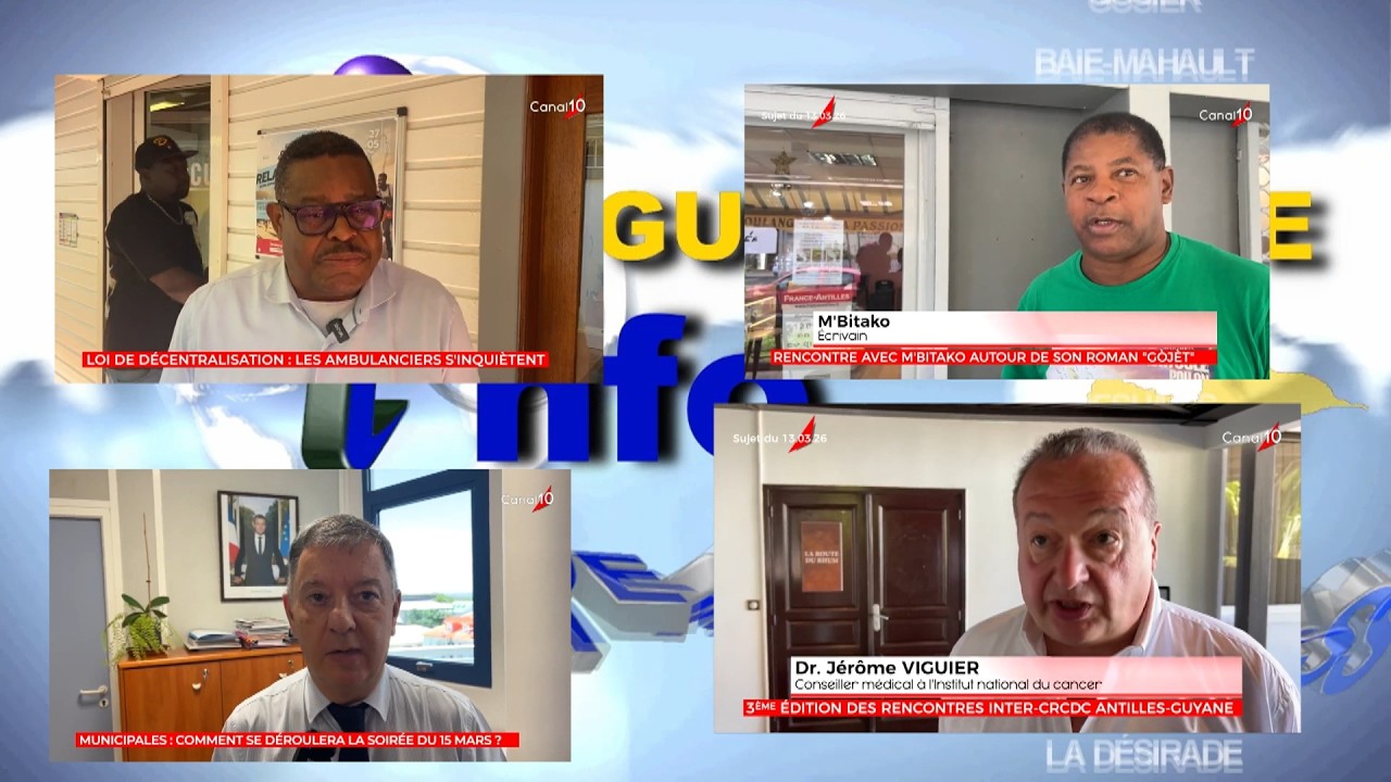 Onews  Guadeloupe le Jt de Canal 10