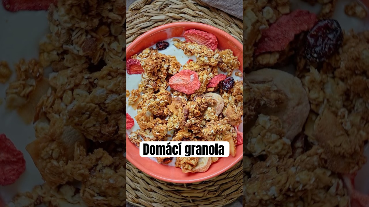 Dom&aacute;c&iacute; granola | recept v popisku #granola #snidane #ranajky #domaci #jidlo #recept  #videorecept