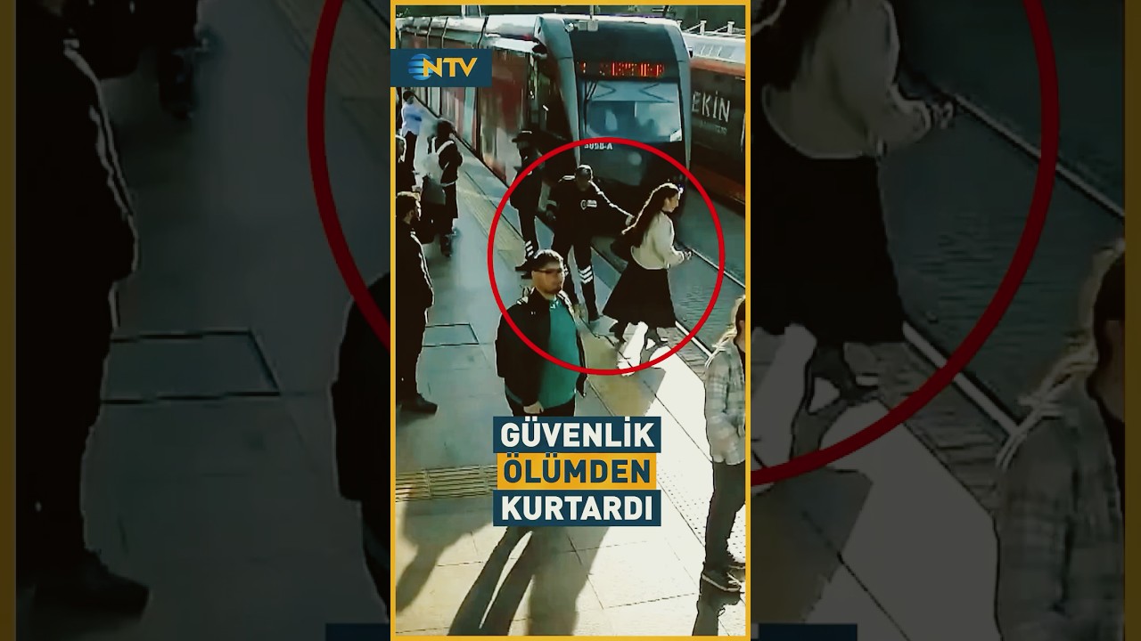G&uuml;venlik G&ouml;revlisinin Dikkati Olası Facianın &Ouml;n&uuml;ne Ge&ccedil;ti #shorts #youtubeshorts #ntv