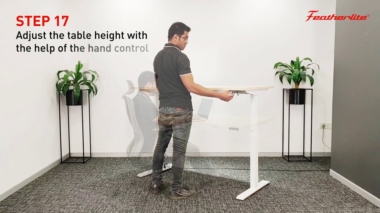 Featherlite Motorized Height Adjustable Table | DIY Assembly