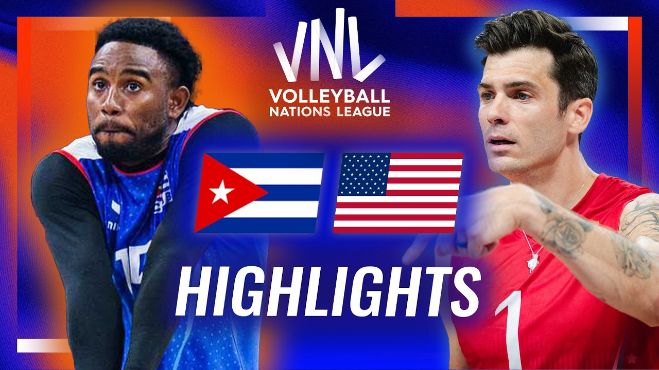 Cuba 🇨🇺 vs. USA 🇺🇸 - Highlights | Week 2 | Men's VNL 2026