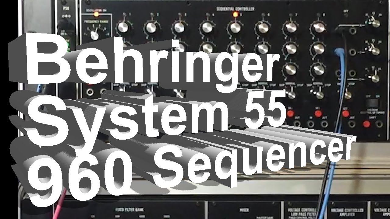 Behringer 960 Sequencer Demo 1