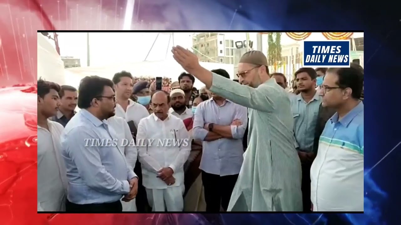 Beautiful Musical Fountain Inaugrated at Miralam Tank by Min KTR in the Presence of AIMIM Chief