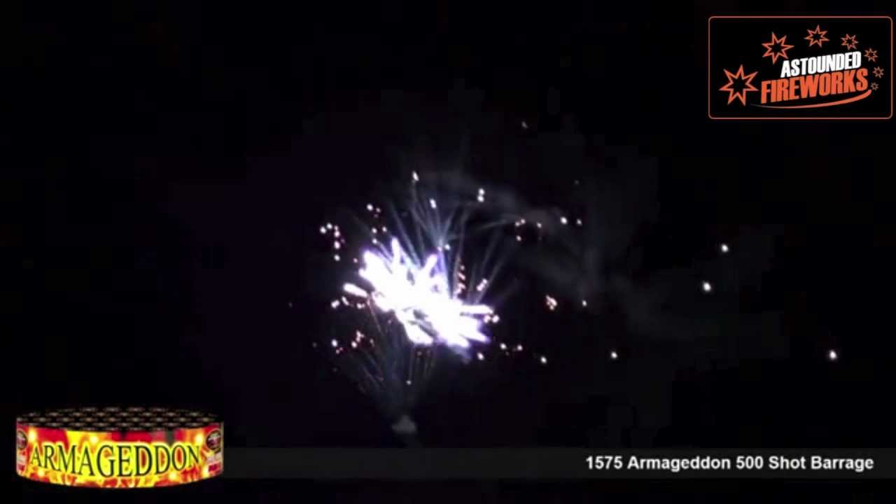 Armageddon - 500 Shot Barrage @ www.astoundedfireworks.com