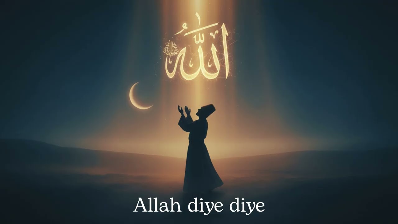 İlahi 🌙 Allah Diye Diye | Kalbi Arındıran Zikirli  İlahi 🌙 (Yeni Tasavvufi İlahi)