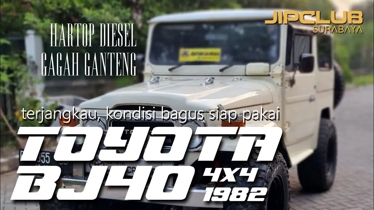 HARTOP DIESEL GAGAH DAN GANTENG!!! TOYOTA BJ40 4X4 TH 1982 KONDISI BAGUS SIAP PAKAI,TERJANGKAU 375JT