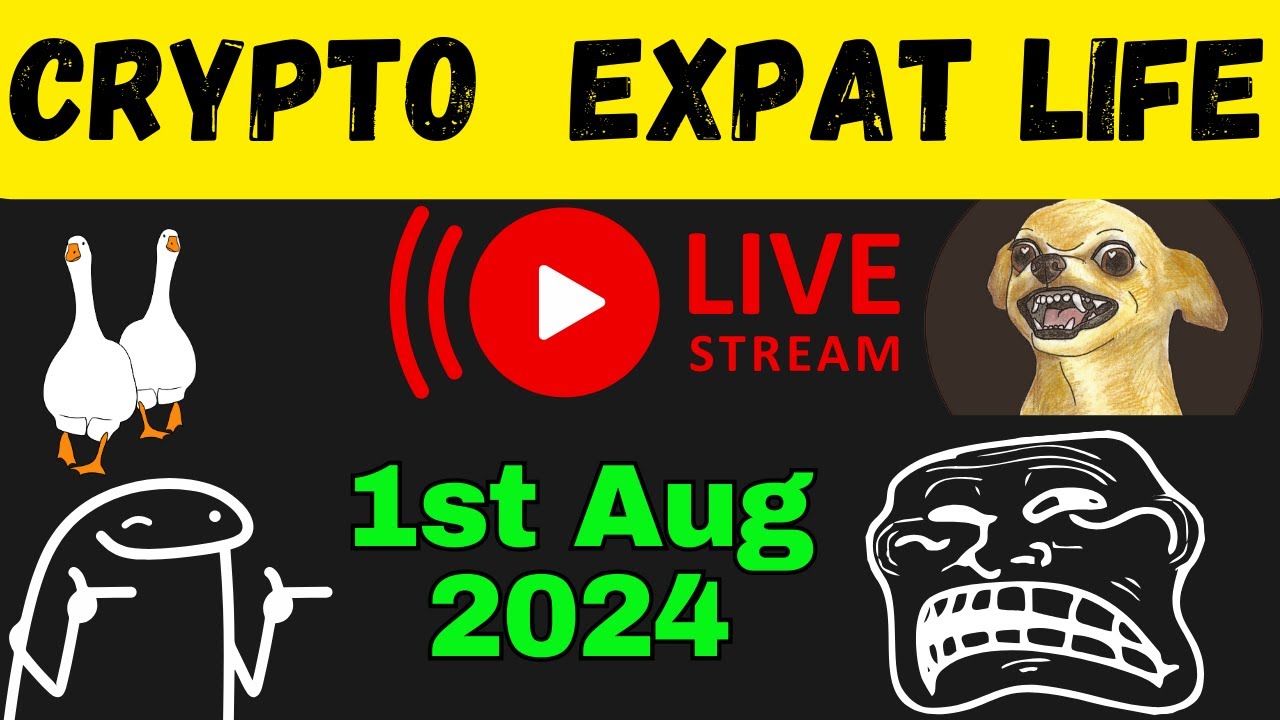 CRYPTO EXPAT LIFE LIVESTREAM August 1st Hunt for Next 1000X Memecoin