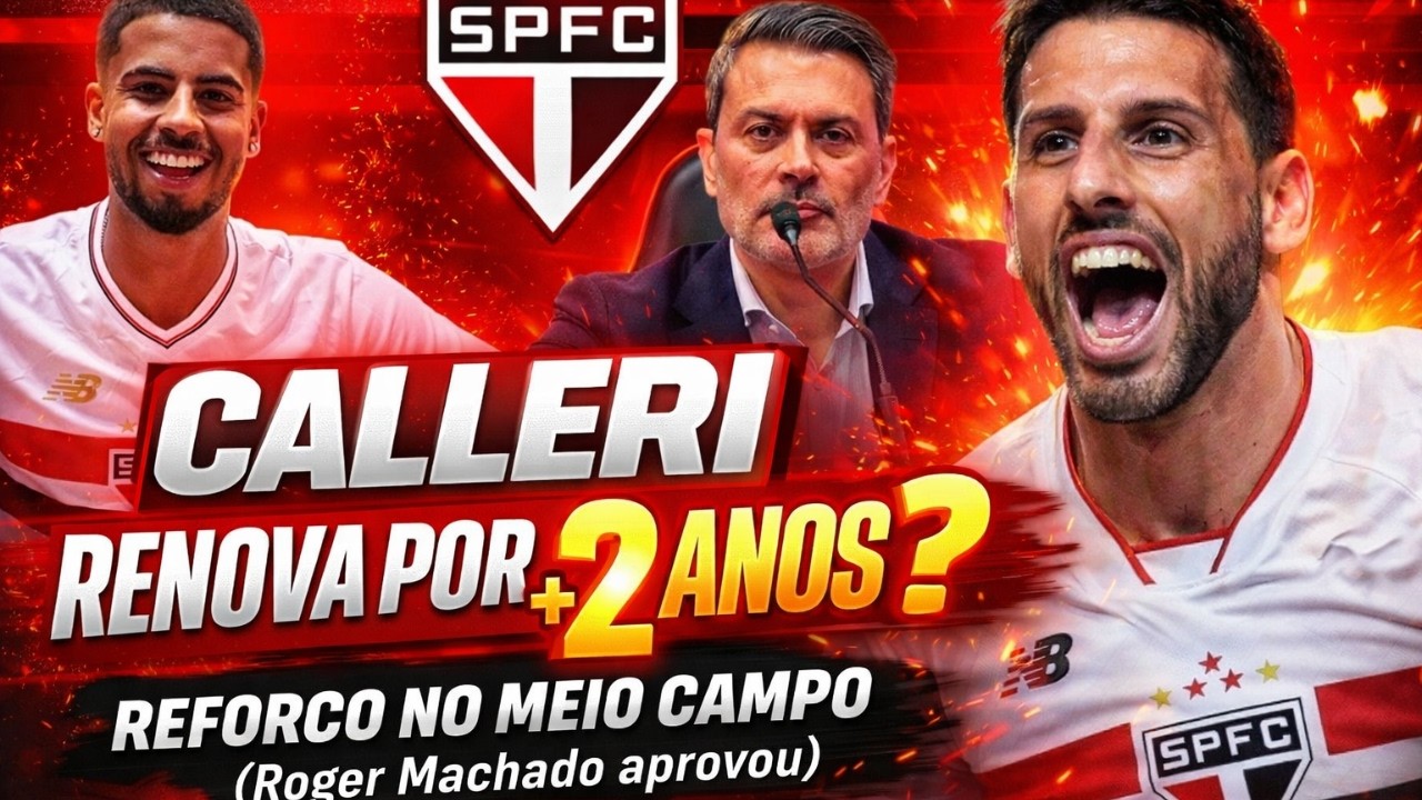 SPFC COM NOVIDADES NO CT - REFORÇO DE COTIA NO MEIO CAMPO - CALLERI MAIS 3 ANOS - REUNIÃO EXCLUSIVA