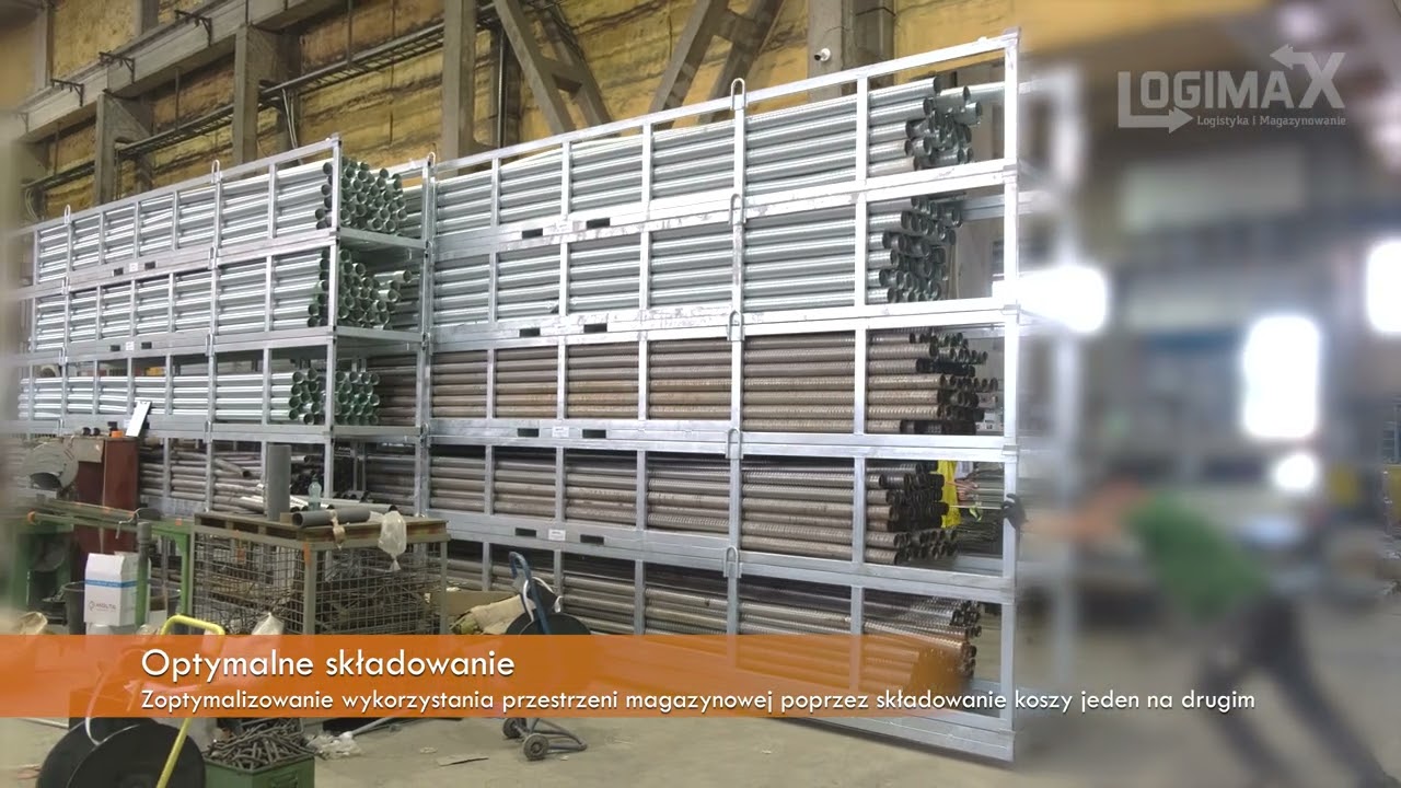 System składowania koszowego z czterema poziomami - Logi-Max Polska