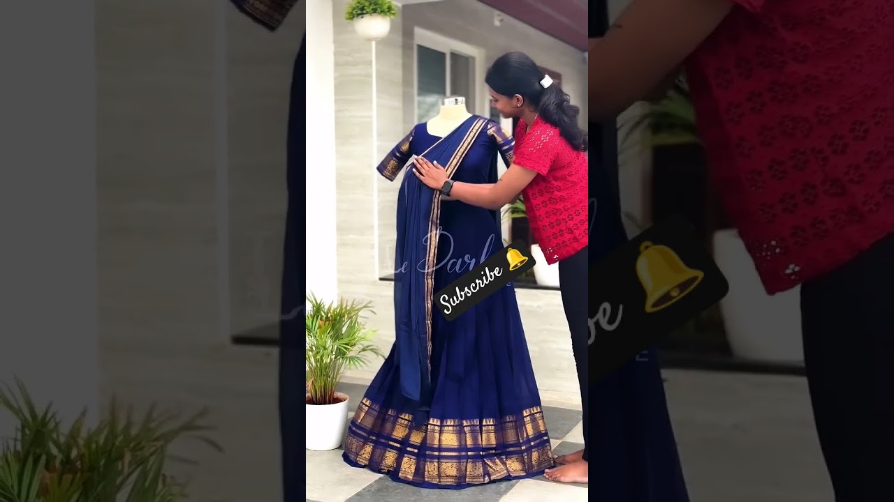 😱😱 presenting the cotton HALF saree collection. Rayal blue 💙