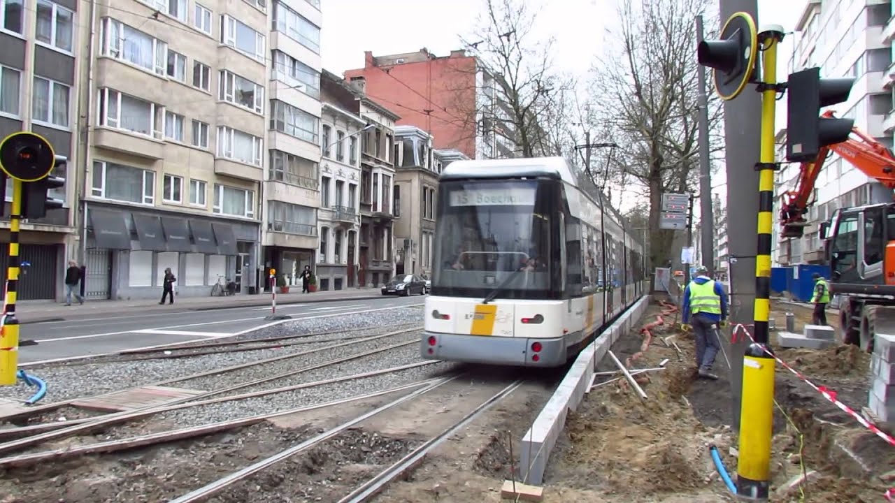 Video 1276 Antwerpen, De Lijn Trams, Centraal Station, 4 Mar 2014