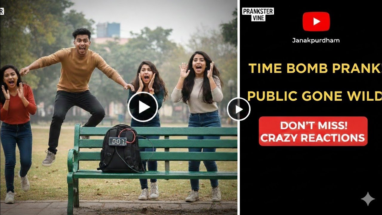 Funny Time Bomb Prank 💣 Public Reaction 