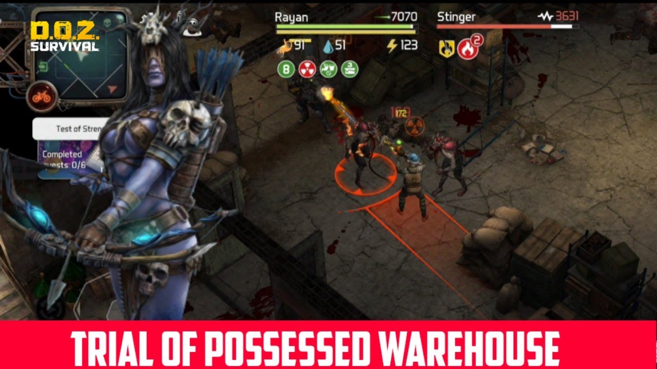 Dawn Of Zombies Trial of Possessed Event|| Warehouse walkthrough||