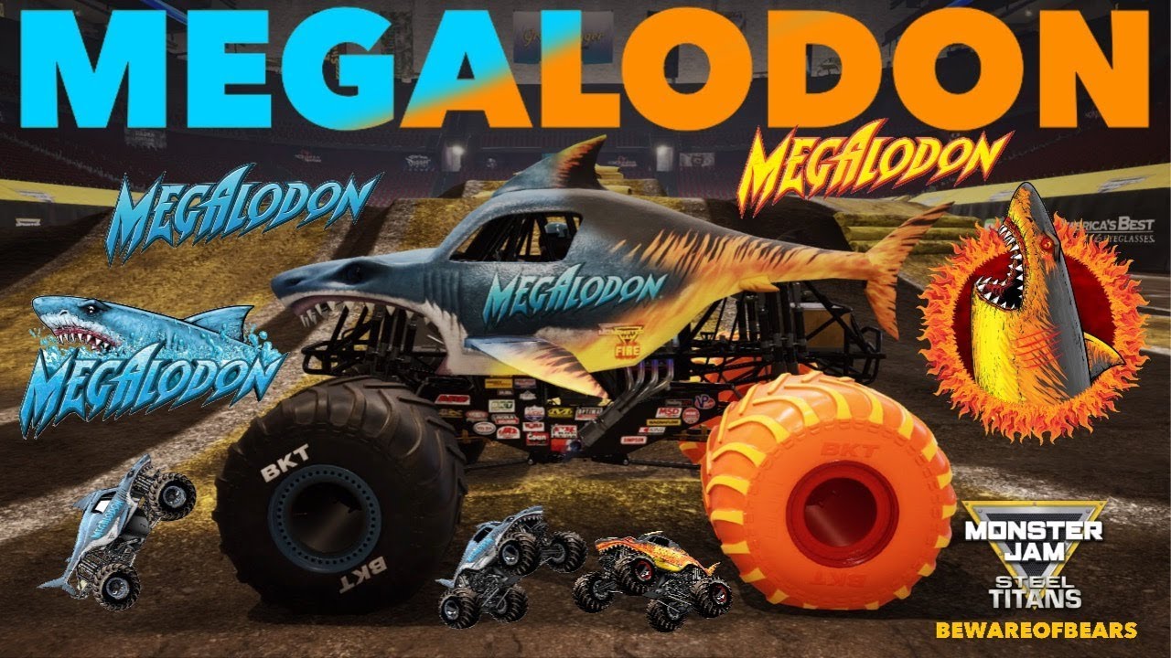 Monster Jam: Steel Titans | Megalodon & Megalodon Fire | Freestyle [Gameplay]