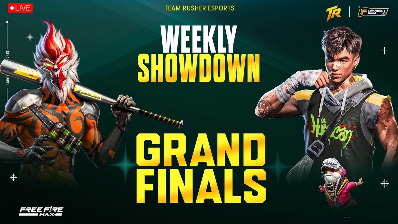 GRAND FINALS | WEEKLY SHOWDOWN SEASON 6 | 1000rs PRIZEPOOL | TEAM RUSHER ESPORTS