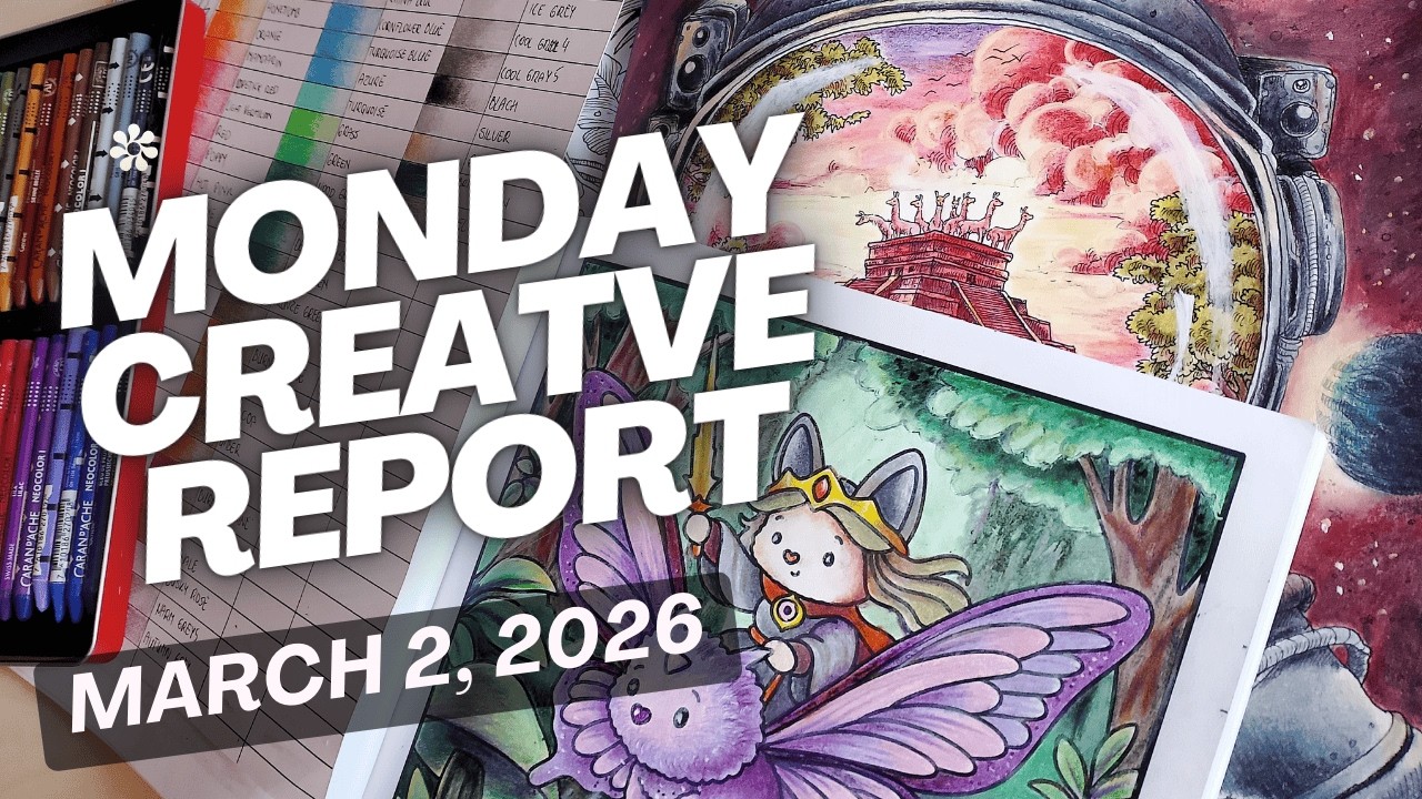 Monday Creative Report #8 | Palette Fusion Coloring, Neocolor II & Color DNA Chart Reveal