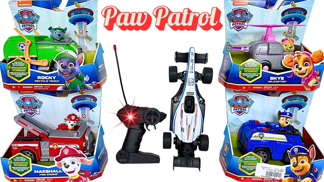 8 Minutes Satisfying with Unboxing Speed Formula 1 Car & Paw Patrol Rescue Wheel PlaySet Toy ASMR