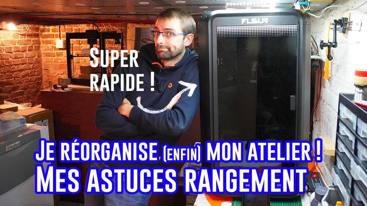 Optimisez votre atelier avec l'impression 3D pour un Rangement PARFAIT ! 🚀 (+ Test de la FLsun T1)