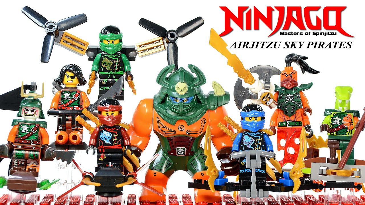Ninjago Airjitzu Sky Pirate Flyers Micro Build Unofficial LEGO Knockoff Minifigures Set 35