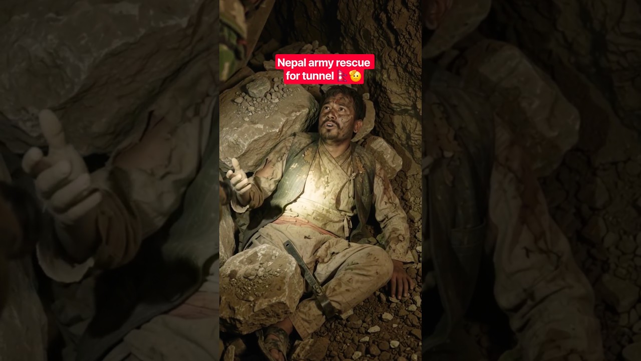 nepal army rescue for tunnel 🫡🇳🇵🇳🇵🙏 #viral