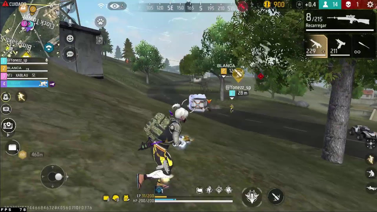 jogando free fire rumo top global!