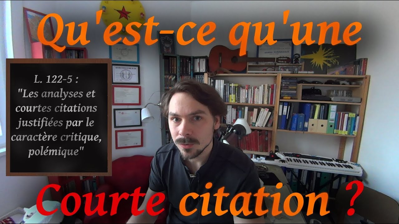 Exception de courte citation et critique vidéo
