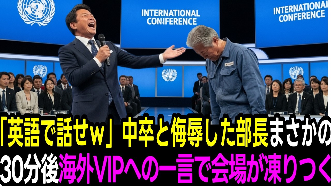 「中卒のおっさん英語で喋ってみろ」エリート部長が凍りつく海外VIP会議の一言