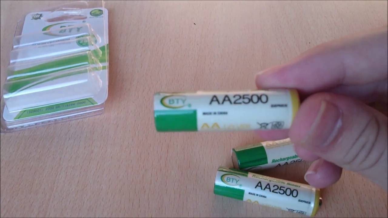 BTY LR06 AA 1.2V 2500mAh Ni-MH Rechargeable Battery - 4Pcs [Mini Review] (Gearbest.com)