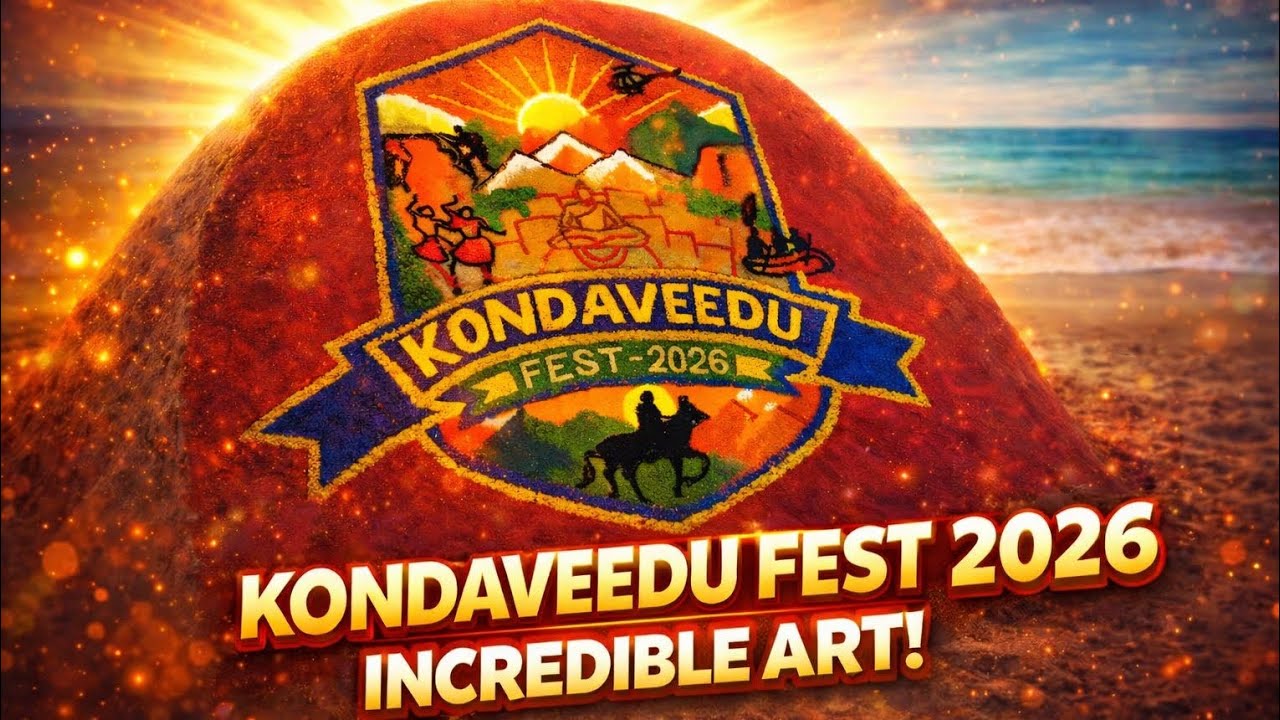This Sand Sculpture Shocked Everyone at Kondaveedu Fest! 😱🔥