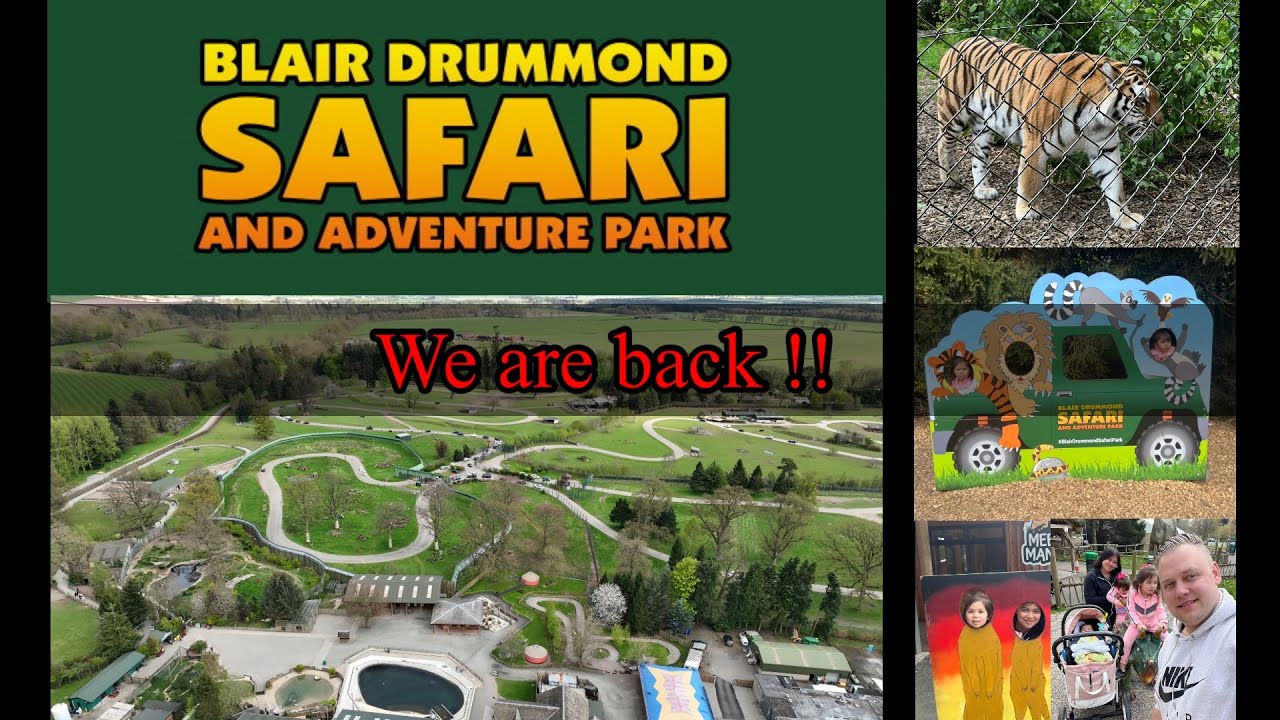 Blair Drummond Safari & Adventure Park/idzikowski Family Vlog/ Best Zoo in Scotland