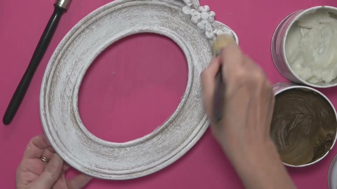 Shabby Chic Tecnica Dry Brush e anticatica su cornici con Lara Vella