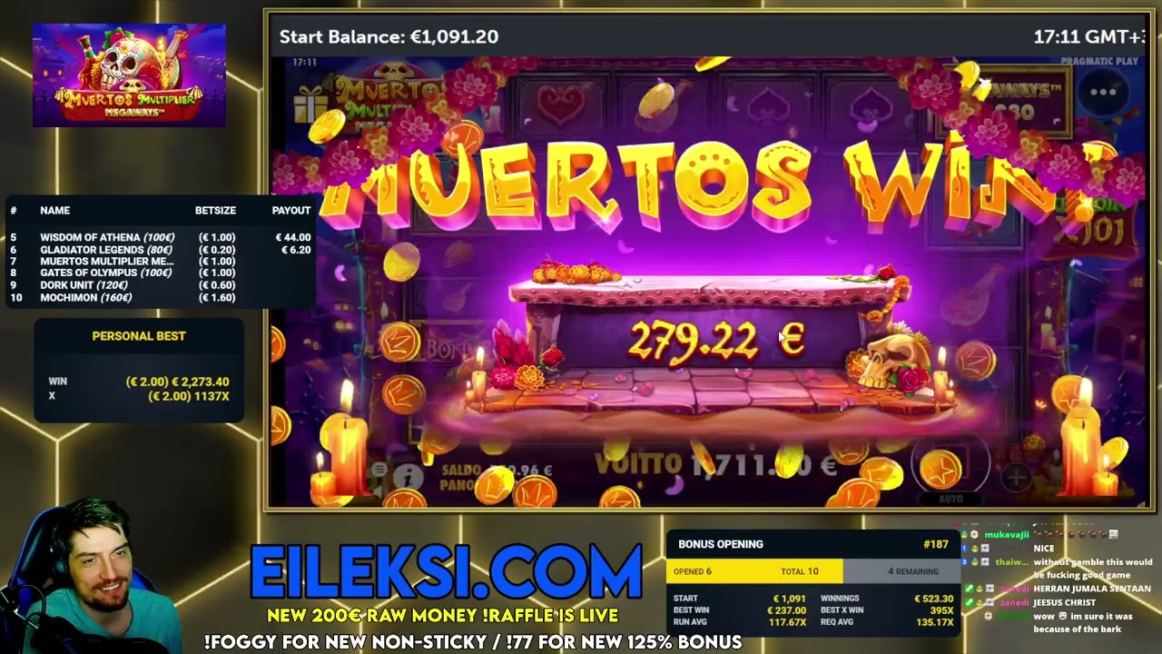 SUPER HUGE WIN on MUERTOS MULTIPLIER MEGAWAYS! | (Pragmatic Play)