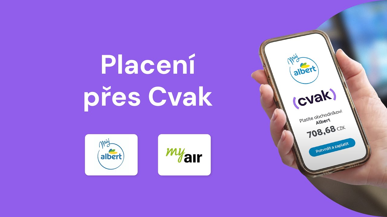 Jak zaplatit přes Cvak: s věrnostní aplikací Můj Albert